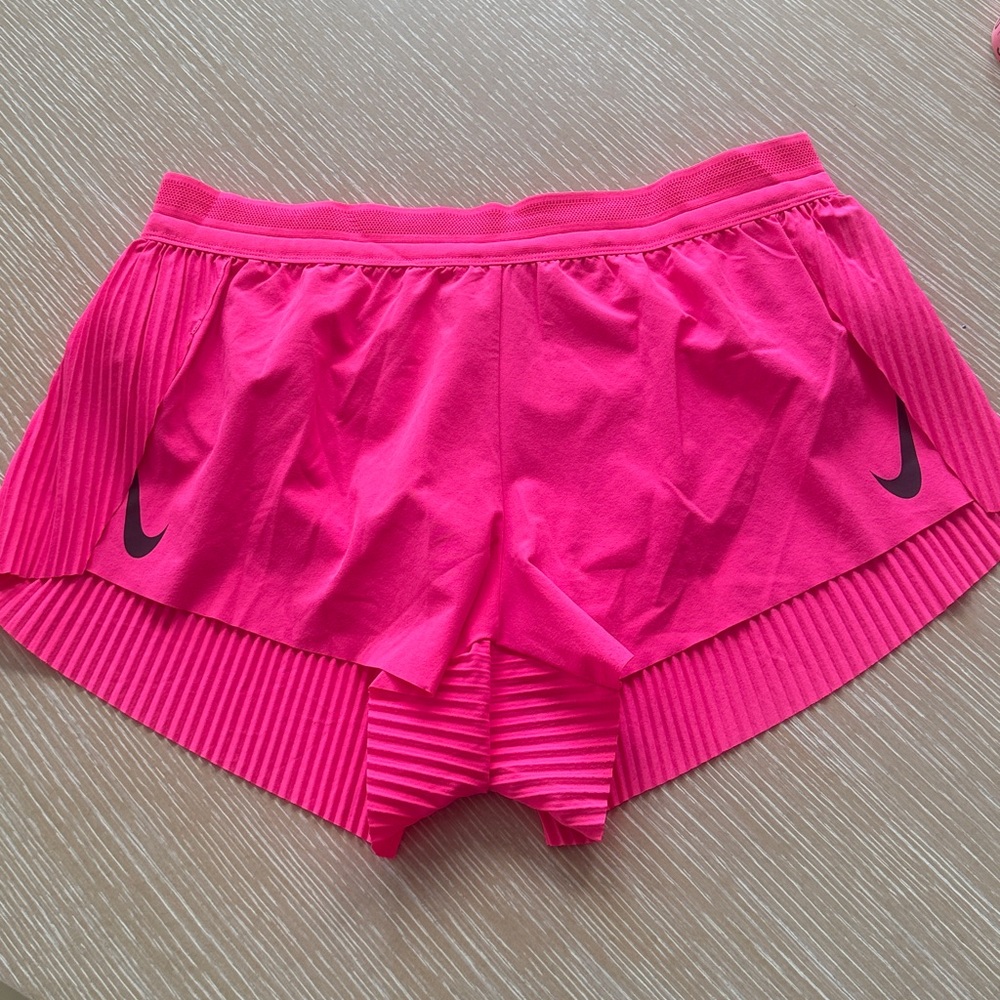 Nike AeroSwift Dri FIT ADV Brief-Lined Running Shorts Slim Fit Sz M Bright Pink - Picture 2 of 11